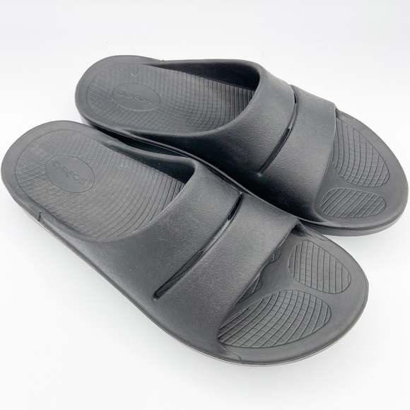 OOFOS | Shoes | Oofos Mens Ooahh Slide Sandals Black Size 1 | Poshmark
